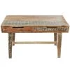 48 in. Rectangular Brown Mango Wood Writing Desk by Litton Lane -Outlet Litton Lane Store brown litton lane writing desks 042763 64 1000