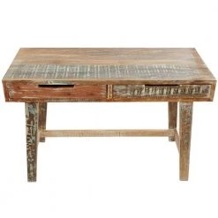 48 in. Rectangular Brown Mango Wood Writing Desk by Litton Lane