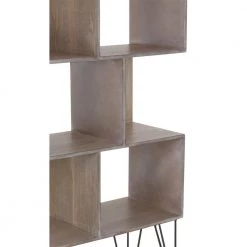 Brown Wood Cube Organizer by Litton Lane -Outlet Litton Lane Store brown tan litton lane bookcases bookshelves 65626 1f 1000