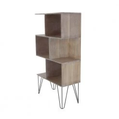 Brown Wood Cube Organizer by Litton Lane -Outlet Litton Lane Store brown tan litton lane bookcases bookshelves 65626 4f 1000