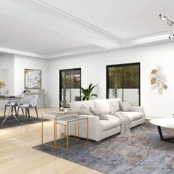 22 in. Gold Rectangle Wood Contemporary Console Table 2 Pieces by Litton Lane -Outlet Litton Lane Store clear white litton lane console tables 65646 76 1000