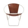 Brown Leather Contemporary Accent Chair (Set of 2) by Litton Lane -Outlet Litton Lane Store cognac brown litton lane accent chairs 80881 64 1000