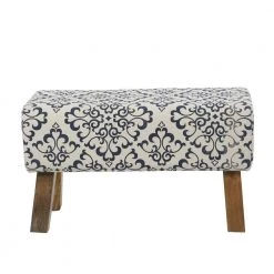 Cream Upholstered Bench 17 in. x 50 in. x 13 in. by Litton Lane -Outlet Litton Lane Store cream litton lane bedroom benches 041608 77 1000