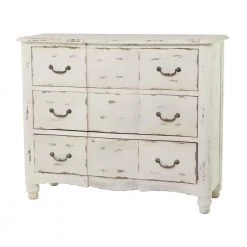 Cream Wood Vintage Chest by Litton Lane