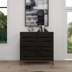 Brown Wood Contemporary Cabinet by Litton Lane -Outlet Litton Lane Store dark brown litton lane accent cabinets 041118 1f 1000