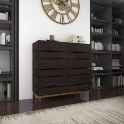Brown Wood Contemporary Cabinet by Litton Lane -Outlet Litton Lane Store dark brown litton lane accent cabinets 041118 4f 1000