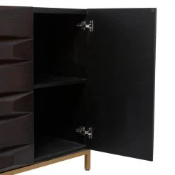 Brown Wood Contemporary Cabinet by Litton Lane -Outlet Litton Lane Store dark brown litton lane accent cabinets 041118 77 1000