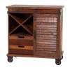 Brown Metal Rustic Cabinet by Litton Lane