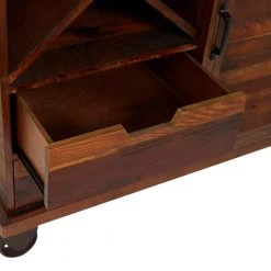 Brown Metal Rustic Cabinet by Litton Lane -Outlet Litton Lane Store dark brown litton lane accent cabinets 041630 77 1000