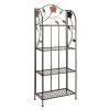 68 in. Metal Traditional 4 Shelf Bakers Rack in Black by Litton Lane -Outlet Litton Lane Store dark litton lane baker s racks 63065 64 1000