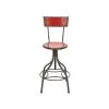 41 in. Red Metal Vintage Bar Stool by Litton Lane -Outlet Litton Lane Store distressed red litton lane bar stools 55418 64 1000
