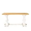 59 in. White Rectangle Wood Vintage Console Table by Litton Lane