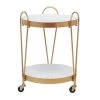 26 in. Gold Metal Contemporary Bar Cart by Litton Lane -Outlet Litton Lane Store gold litton lane bar carts 040088 64 1000