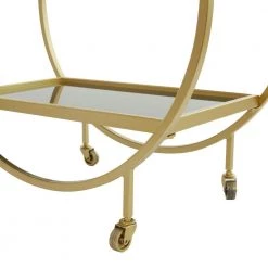 31 in. Gold Metal Contemporary Bar Cart by Litton Lane -Outlet Litton Lane Store gold litton lane bar carts 041293 fa 1000