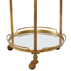 31 in. Brass Metal Traditional Bar Cart by Litton Lane -Outlet Litton Lane Store gold litton lane bar carts 87439 4f 1000