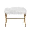 22 in. White and Gold Backless Metal Contemporary Stool by Litton Lane -Outlet Litton Lane Store gold litton lane bar stools 040447 64 1000