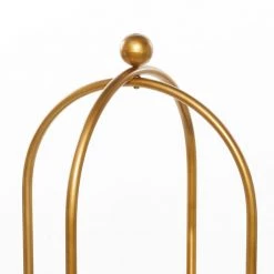 46 in. Gold Metal Glam 2 Shelf Shelving Unit by Litton Lane -Outlet Litton Lane Store gold litton lane bookcases bookshelves 43308 1f 1000