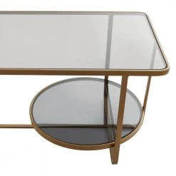 14 In. Gold Metal Contemporary Coffee Table by Litton Lane -Outlet Litton Lane Store gold litton lane coffee tables 041230 1f 1000