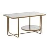 14 In. Gold Metal Contemporary Coffee Table by Litton Lane -Outlet Litton Lane Store gold litton lane coffee tables 041230 64 1000