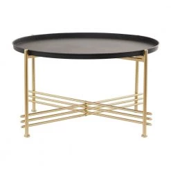 19 in. Gold Metal Modern Coffee Table by Litton Lane 10 19 in. Gold Metal Modern Coffee Table by Litton Lane -Outlet Litton Lane Store gold litton lane coffee tables 042323 66 1000