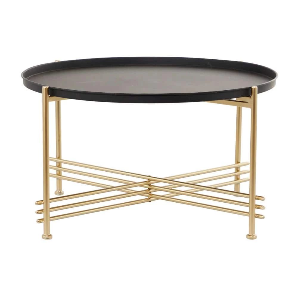 19 in. Gold Metal Modern Coffee Table by Litton Lane 5 19 in. Gold Metal Modern Coffee Table by Litton Lane - Image 3
