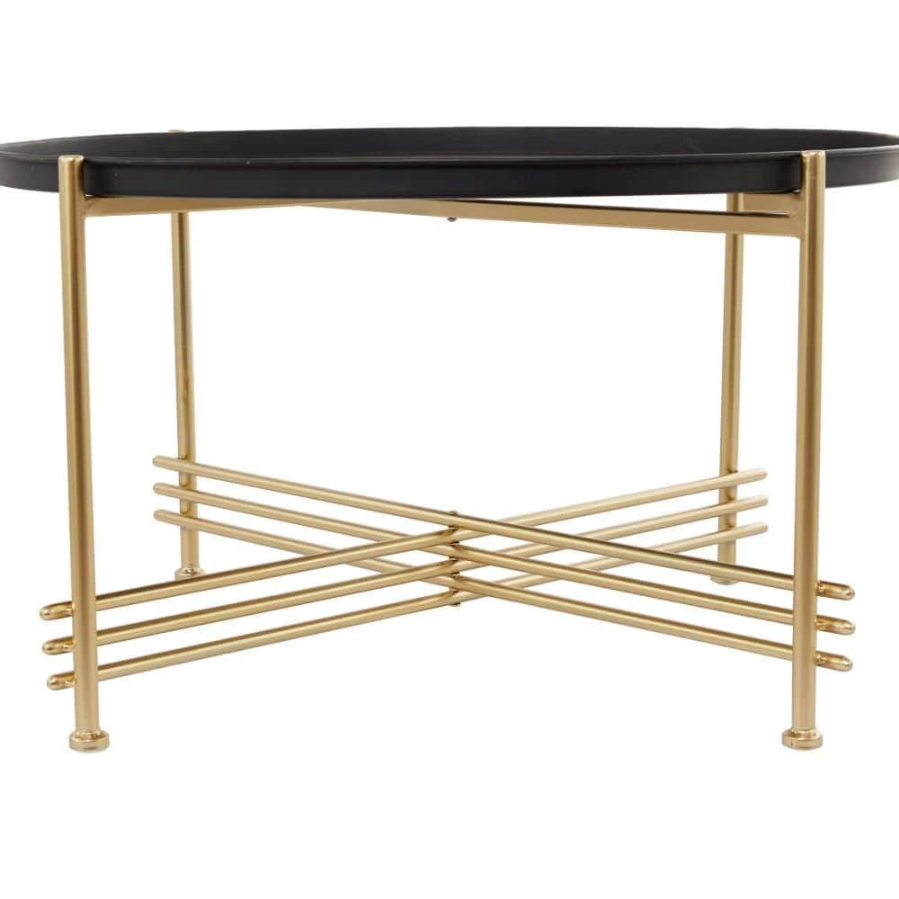 19 in. Gold Metal Modern Coffee Table by Litton Lane 6 19 in. Gold Metal Modern Coffee Table by Litton Lane - Image 4