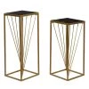 Gold Contemporary Metal Accent Table (Set of 2) by Litton Lane -Outlet Litton Lane Store gold litton lane coffee tables 46039 64 1000