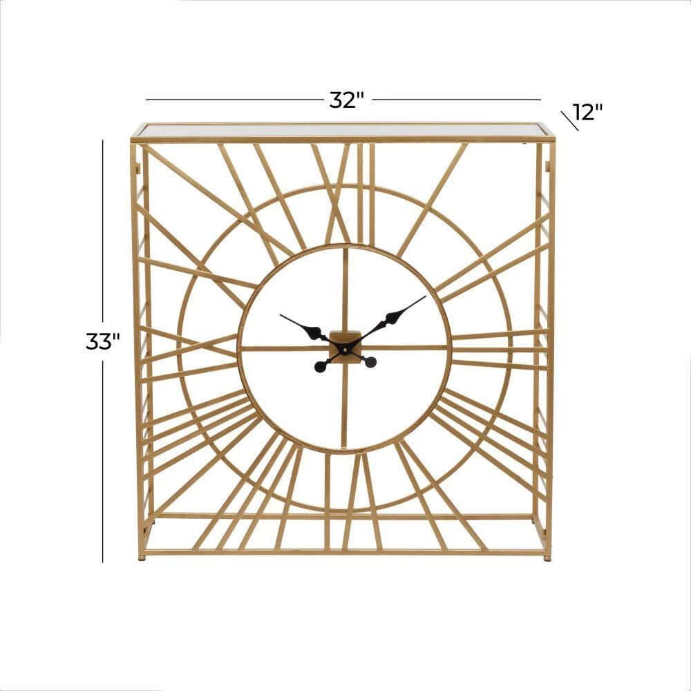 33 in. Gold Metal Contemporary Console Table by Litton Lane 9 33 in. Gold Metal Contemporary Console Table by Litton Lane - Image 7