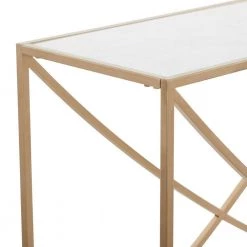 30 In. Gold Metal Contemporary Console Table by Litton Lane -Outlet Litton Lane Store gold litton lane console tables 041071 44 1000