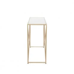 30 In. Gold Metal Contemporary Console Table by Litton Lane -Outlet Litton Lane Store gold litton lane console tables 041071 4f 1000