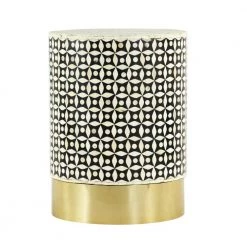 Gold Metal Eclectic Accent Table by Litton Lane
