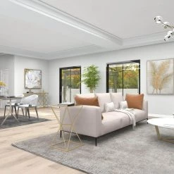 16 in. Gold Square Glass End Table by Litton Lane -Outlet Litton Lane Store gold litton lane end side tables 53756 76 1000