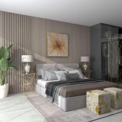 16 in. Gold Square Glass End Table by Litton Lane -Outlet Litton Lane Store gold litton lane end side tables 53756 fa 1000