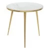 21 in. Gold Round Marble End Table by Litton Lane 1 21 in. Gold Round Marble End Table by Litton Lane -Outlet Litton Lane Store gold litton lane end side tables 68984 64 1000