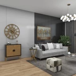 16 in. Gold Round Glass End Table with Shaded Top by Litton Lane -Outlet Litton Lane Store gold litton lane end side tables 80861 44 1000