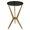 16 in. Gold Round Glass End Table with Shaded Top by Litton Lane 2 16 in. Gold Round Glass End Table with Shaded Top by Litton Lane -Outlet Litton Lane Store gold litton lane end side tables 80861 64 1000
