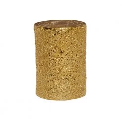 13 in. Gold Cylinder Aluminum End Table by Litton Lane -Outlet Litton Lane Store gold litton lane end side tables 80872 66 1000
