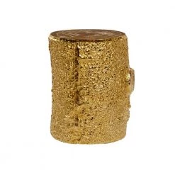 13 in. Gold Cylinder Aluminum End Table by Litton Lane -Outlet Litton Lane Store gold litton lane end side tables 80872 c3 1000