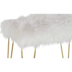 24 in. Gold Metal Modern Stool by Litton Lane 15 24 in. Gold Metal Modern Stool by Litton Lane -Outlet Litton Lane Store gold white litton lane bar stools 65619 1f 1000