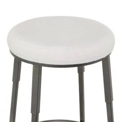 30 in. Gray Metal Industrial Counter Stool by Litton Lane -Outlet Litton Lane Store gray litton lane bar stools 042765 a0 1000