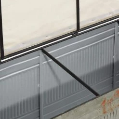 Galvanized Gray Rectangle Storage Bench with Cream Burlap Top and Latches (18 in. x 50 in. x 16 in.) by Litton Lane 26 Galvanized Gray Rectangle Storage Bench with Cream Burlap Top and Latches (18 in. x 50 in. x 16 in.) by Litton Lane -Outlet Litton Lane Store gray litton lane bedroom benches 60966 1f 1000