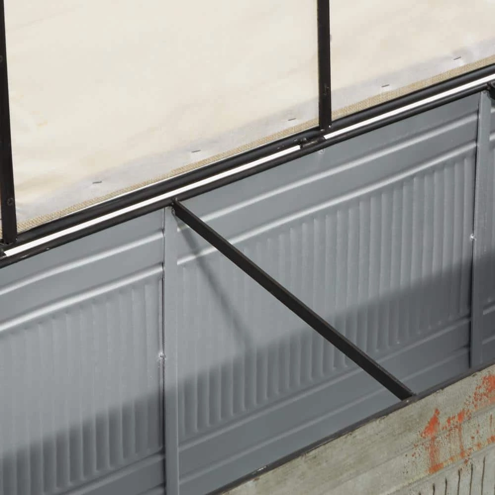 Galvanized Gray Rectangle Storage Bench with Cream Burlap Top and Latches (18 in. x 50 in. x 16 in.) by Litton Lane 12 Galvanized Gray Rectangle Storage Bench with Cream Burlap Top and Latches (18 in. x 50 in. x 16 in.) by Litton Lane - Image 10