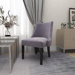 Gray Wood Traditional Dining Chair (Set of 2) by Litton Lane -Outlet Litton Lane Store gray litton lane dining chairs 38376 fa 1000