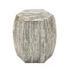 16 in. Multi Colored Hexagon Wood Handmade End Table by Litton Lane -Outlet Litton Lane Store gray litton lane end side tables 49096 64 1000