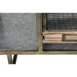 18 in. x 48 in. x 14 in. Grey Metal Farmhouse Storage Unit by Litton Lane -Outlet Litton Lane Store grey litton lane accent cabinets 22689 1d 1000