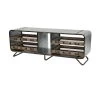 18 in. x 48 in. x 14 in. Grey Metal Farmhouse Storage Unit by Litton Lane 2 18 in. x 48 in. x 14 in. Grey Metal Farmhouse Storage Unit by Litton Lane -Outlet Litton Lane Store grey litton lane accent cabinets 22689 64 1000