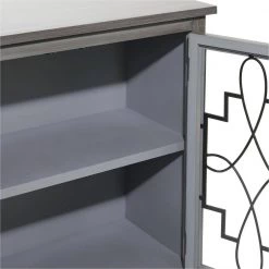 Grey Contemporary Style Wood Cabinet by Litton Lane -Outlet Litton Lane Store grey litton lane accent cabinets 22691 44 1000