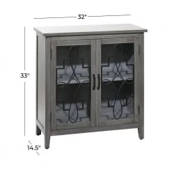 Grey Contemporary Style Wood Cabinet by Litton Lane -Outlet Litton Lane Store grey litton lane accent cabinets 22691 76 1000