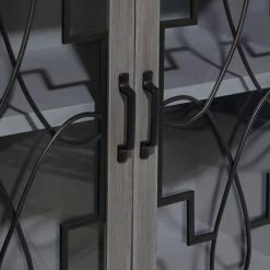 Grey Contemporary Style Wood Cabinet by Litton Lane -Outlet Litton Lane Store grey litton lane accent cabinets 22691 c3 1000