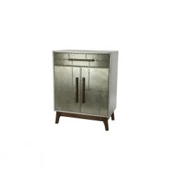 Grey Wood Industrial Cabinet by Litton Lane